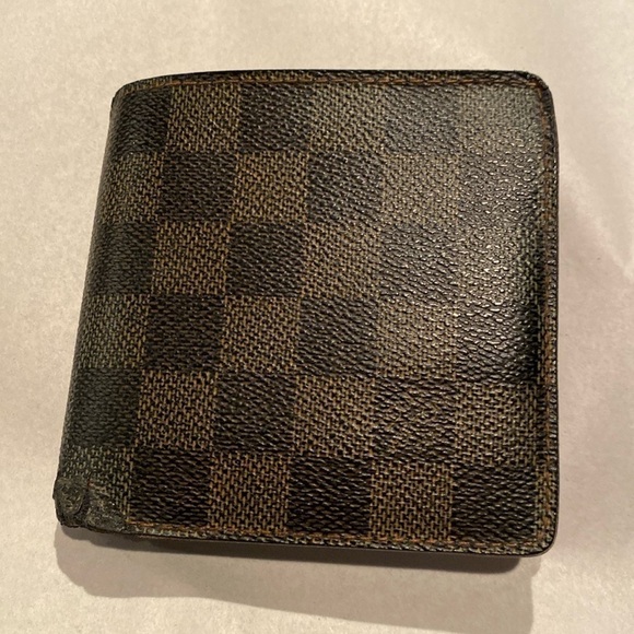 LOUIS VUITTON DAMIER Pertefeuille Marco BIFOLD WALLET #CA0045 - Picture 1 of 13